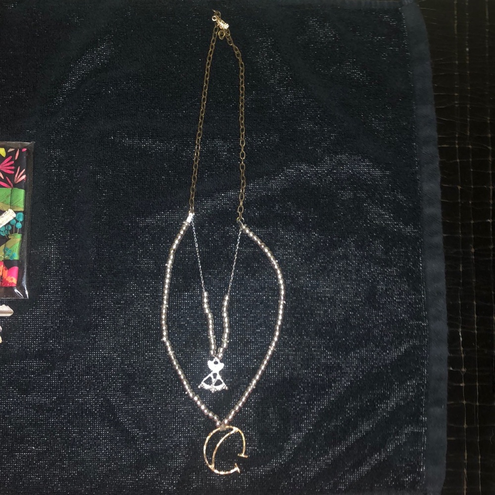 Silver and gold necklace
